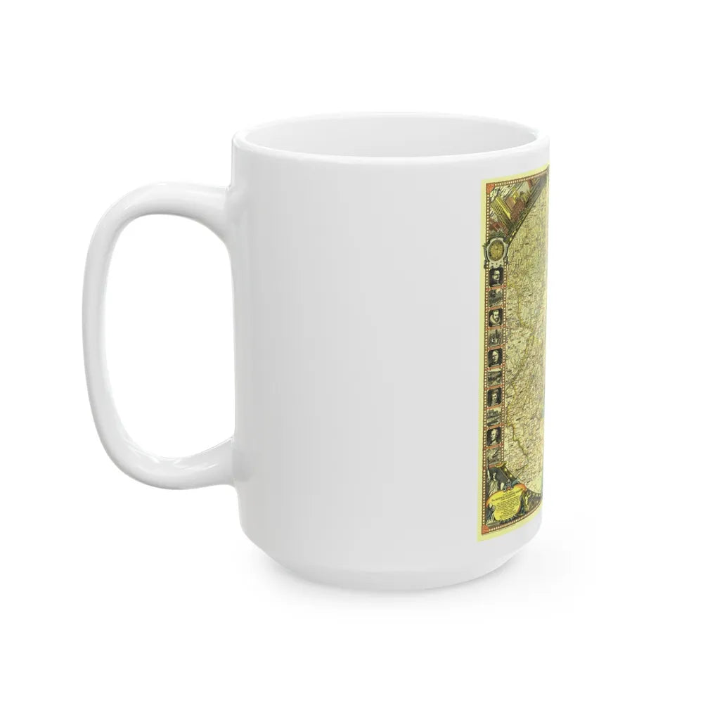 USA - New York City (1939) (Map) White Coffee Mug-Go Mug Yourself