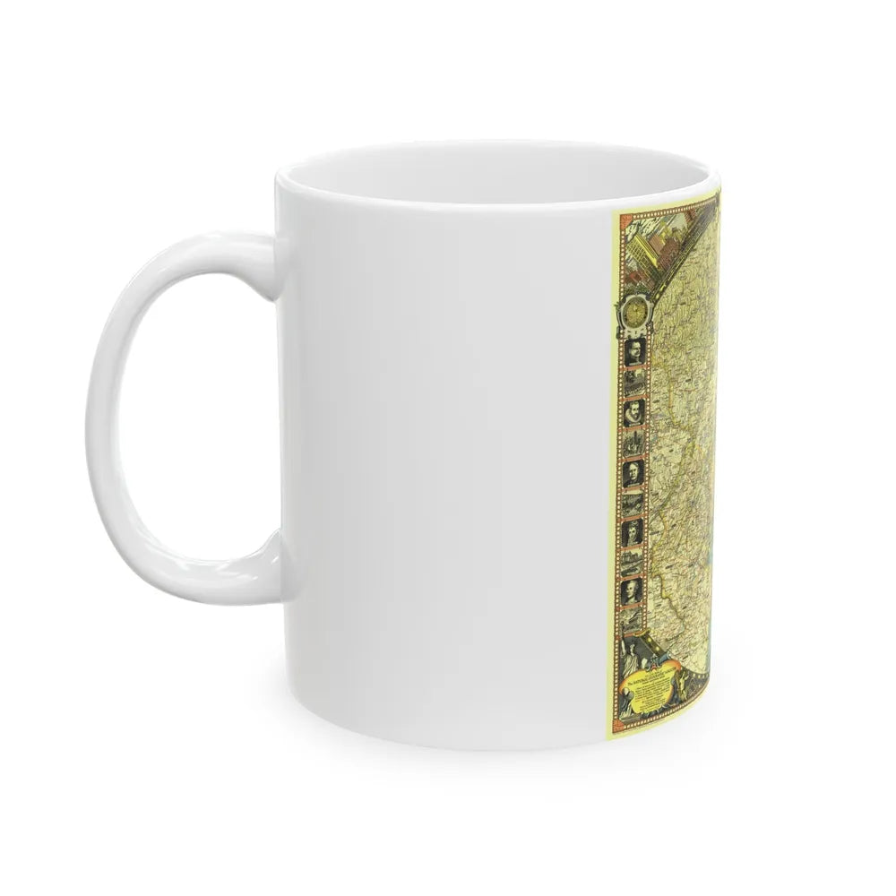 USA - New York City (1939) (Map) White Coffee Mug-Go Mug Yourself