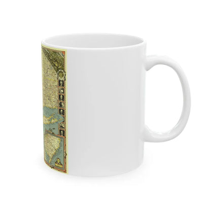 USA - New York City (1939) (Map) White Coffee Mug-Go Mug Yourself