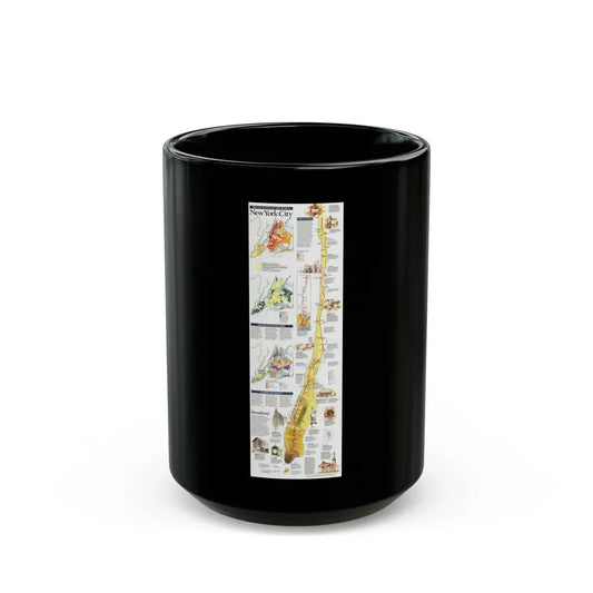 USA - New York City (1999) (Map) Black Coffee Mug 15oz - Go Mug Yourself