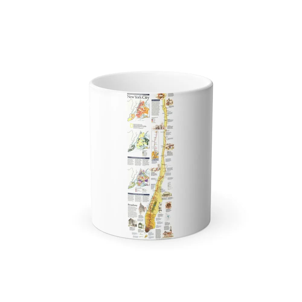 USA - New York City (1999) (Map) Color Changing Mug 11oz-11oz-Go Mug Yourself