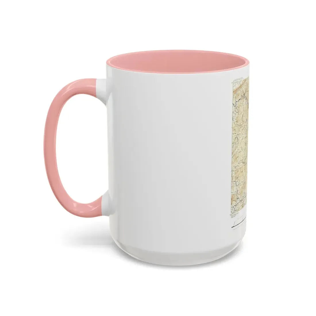 USA - North Carolina, Tennessee (1889) (Map) Accent Coffee Mug - Go Mug Yourself