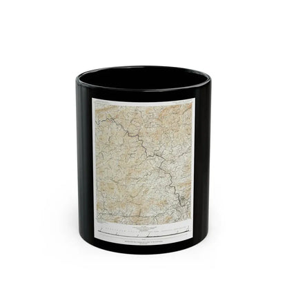 USA - North Carolina, Tennessee (1889) (Map) Black Coffee Mug 11oz - Go Mug Yourself