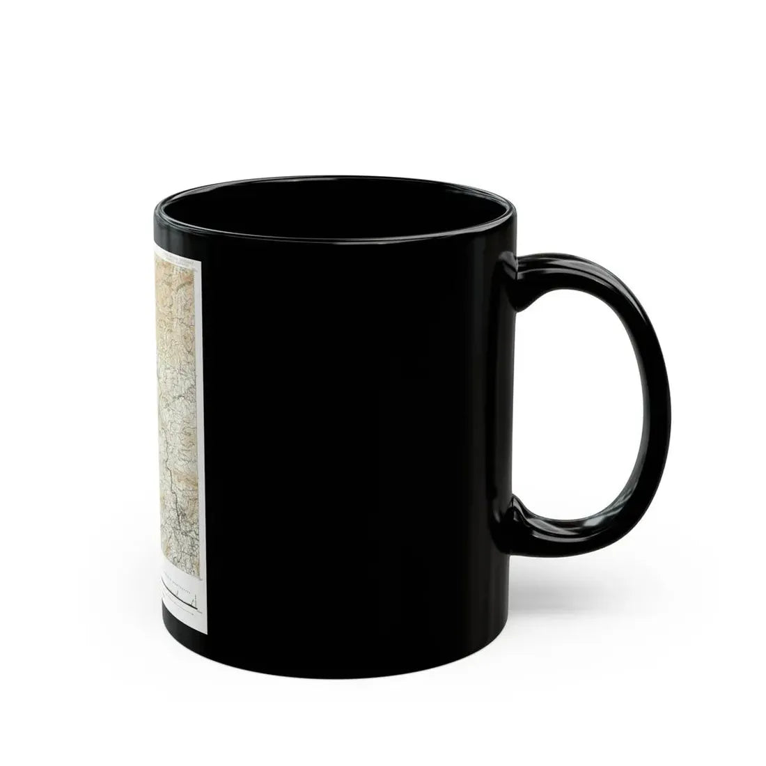 USA - North Carolina, Tennessee (1889) (Map) Black Coffee Mug - Go Mug Yourself