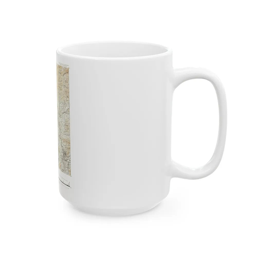 USA - North Carolina, Tennessee (1889) (Map) White Coffee Mug-Go Mug Yourself