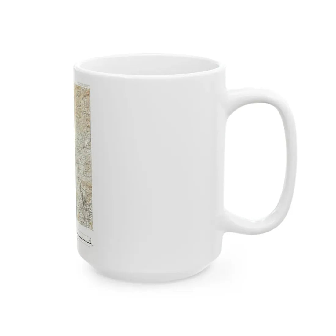 USA - North Carolina, Tennessee (1889) (Map) White Coffee Mug - Go Mug Yourself