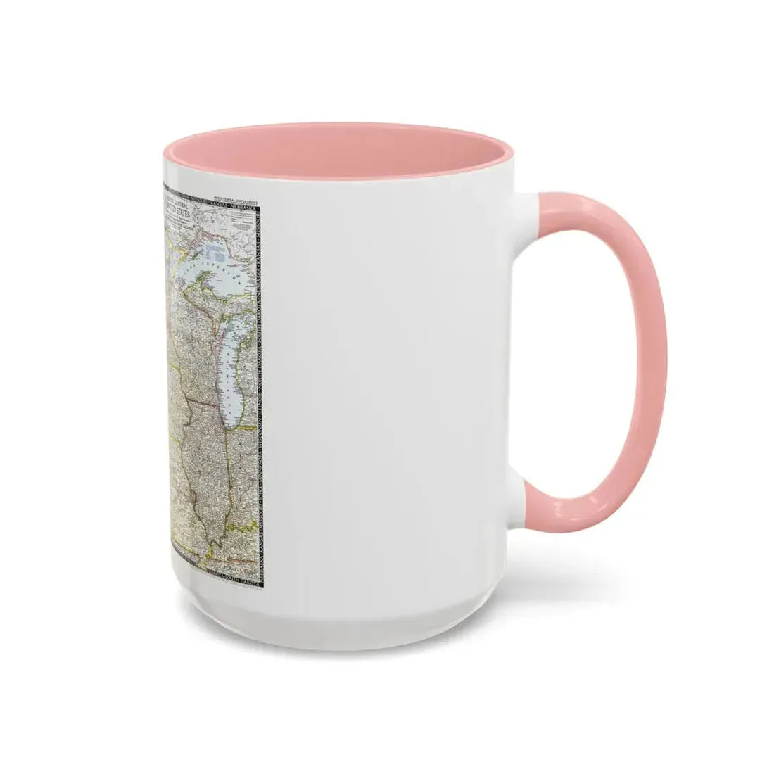 USA - North Central (1948) (Map) Accent Coffee Mug - Go Mug Yourself