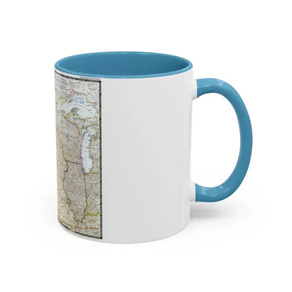 USA - North Central (1948) (Map) Accent Coffee Mug - Go Mug Yourself