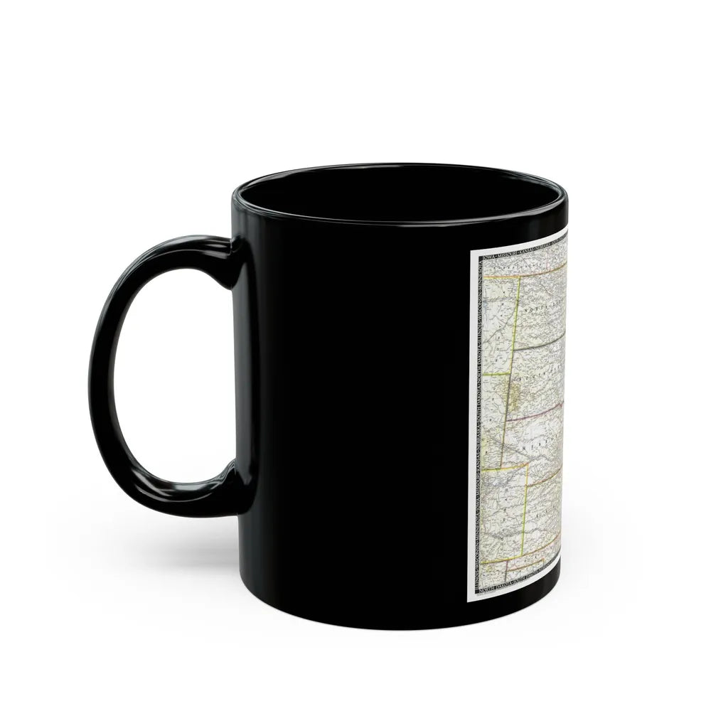 USA - North Central (1948) (Map) Black Coffee Mug-Go Mug Yourself