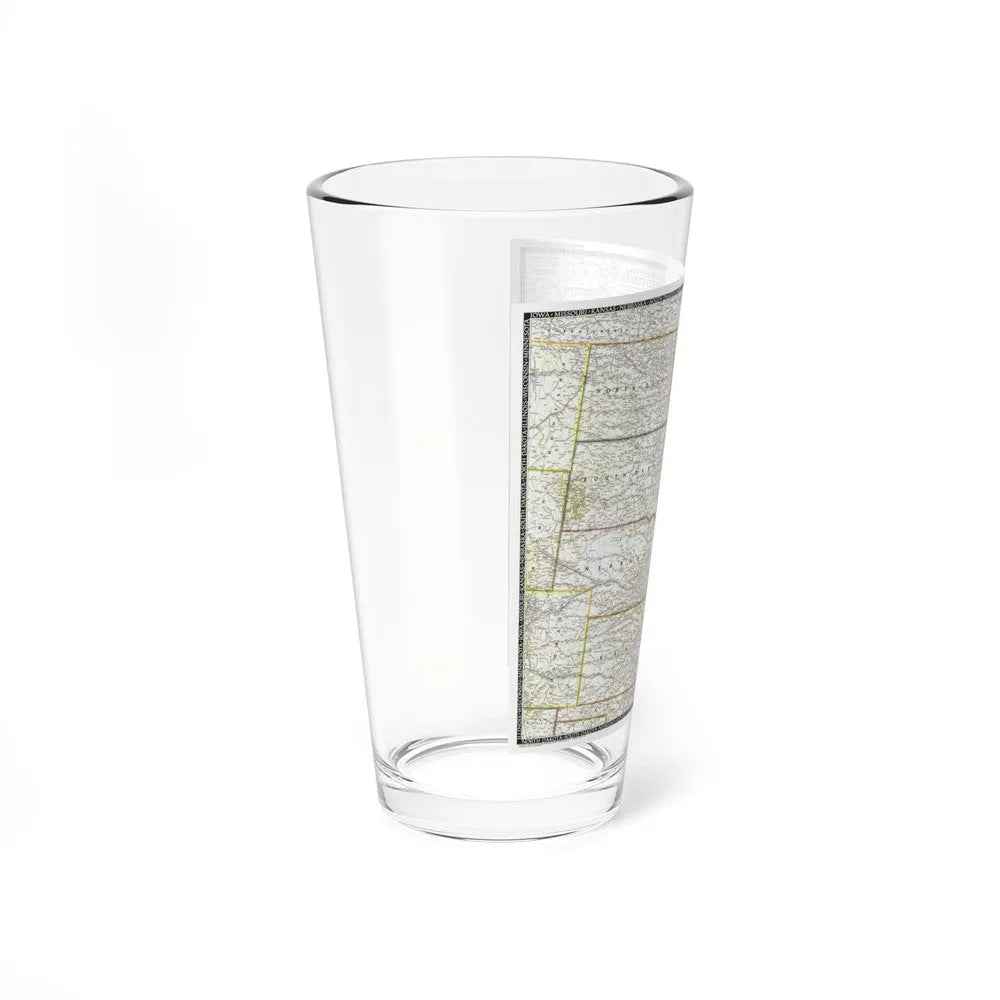 USA - North Central (1948) (Map) Pint Glass 16oz-Go Mug Yourself