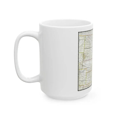 USA - North Central (1948) (Map) White Coffee Mug - Go Mug Yourself