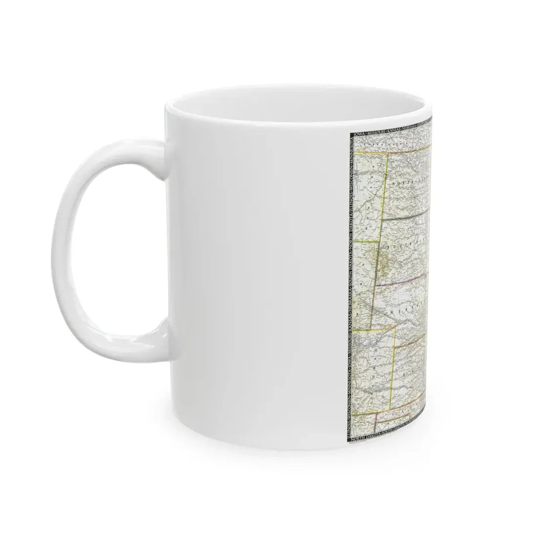 USA - North Central (1948) (Map) White Coffee Mug - Go Mug Yourself