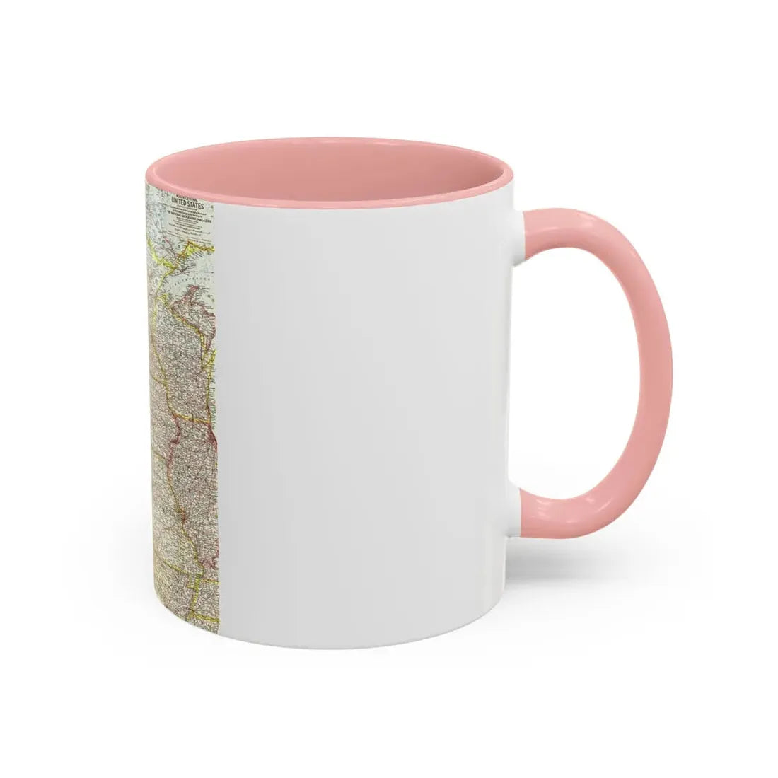 USA - North Central (1958) (Map) Accent Coffee Mug - Go Mug Yourself
