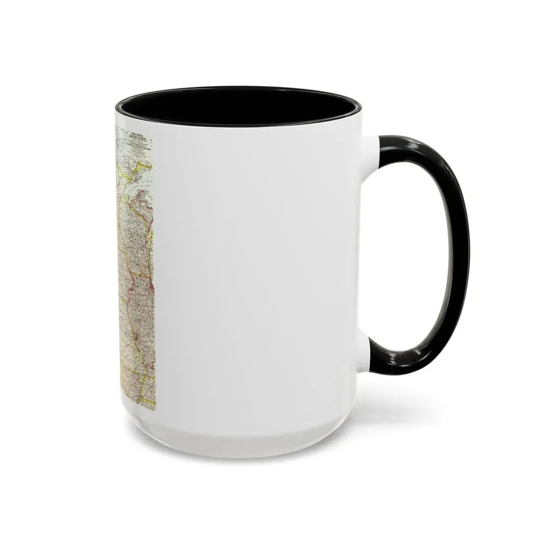USA - North Central (1958) (Map) Accent Coffee Mug - Go Mug Yourself