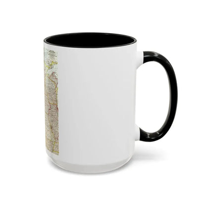 USA - North Central (1958) (Map) Accent Coffee Mug - Go Mug Yourself