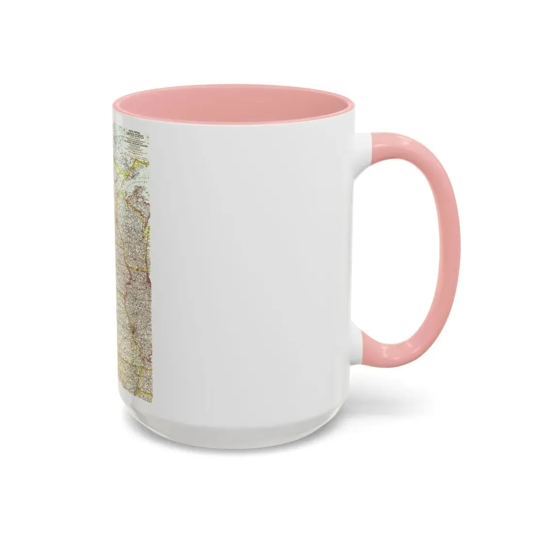 USA - North Central (1958) (Map) Accent Coffee Mug - Go Mug Yourself
