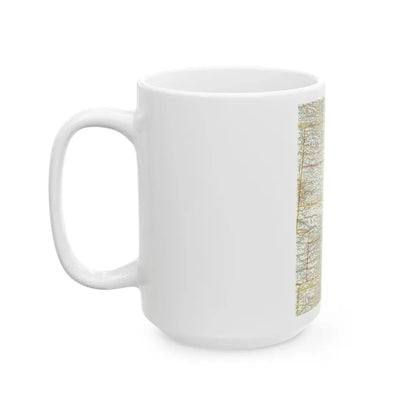 USA - North Central (1958) (Map) White Coffee Mug - Go Mug Yourself