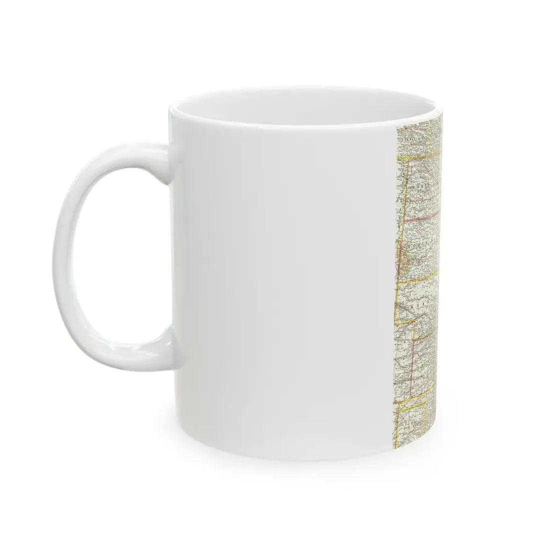 USA - North Central (1958) (Map) White Coffee Mug - Go Mug Yourself