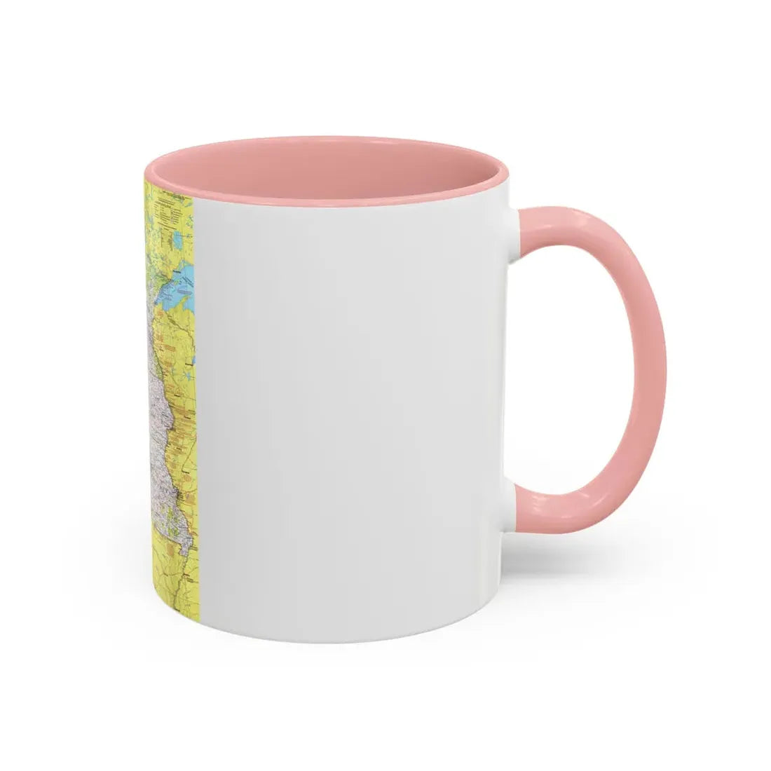 USA - North Central States 1 (1974) (Map) Accent Coffee Mug - Go Mug Yourself