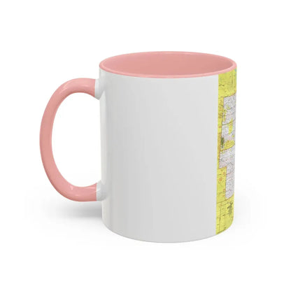 USA - North Central States 1 (1974) (Map) Accent Coffee Mug - Go Mug Yourself