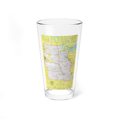 USA - North Central States 1 (1974) (Map) Pint Glass 16oz-16oz-Go Mug Yourself