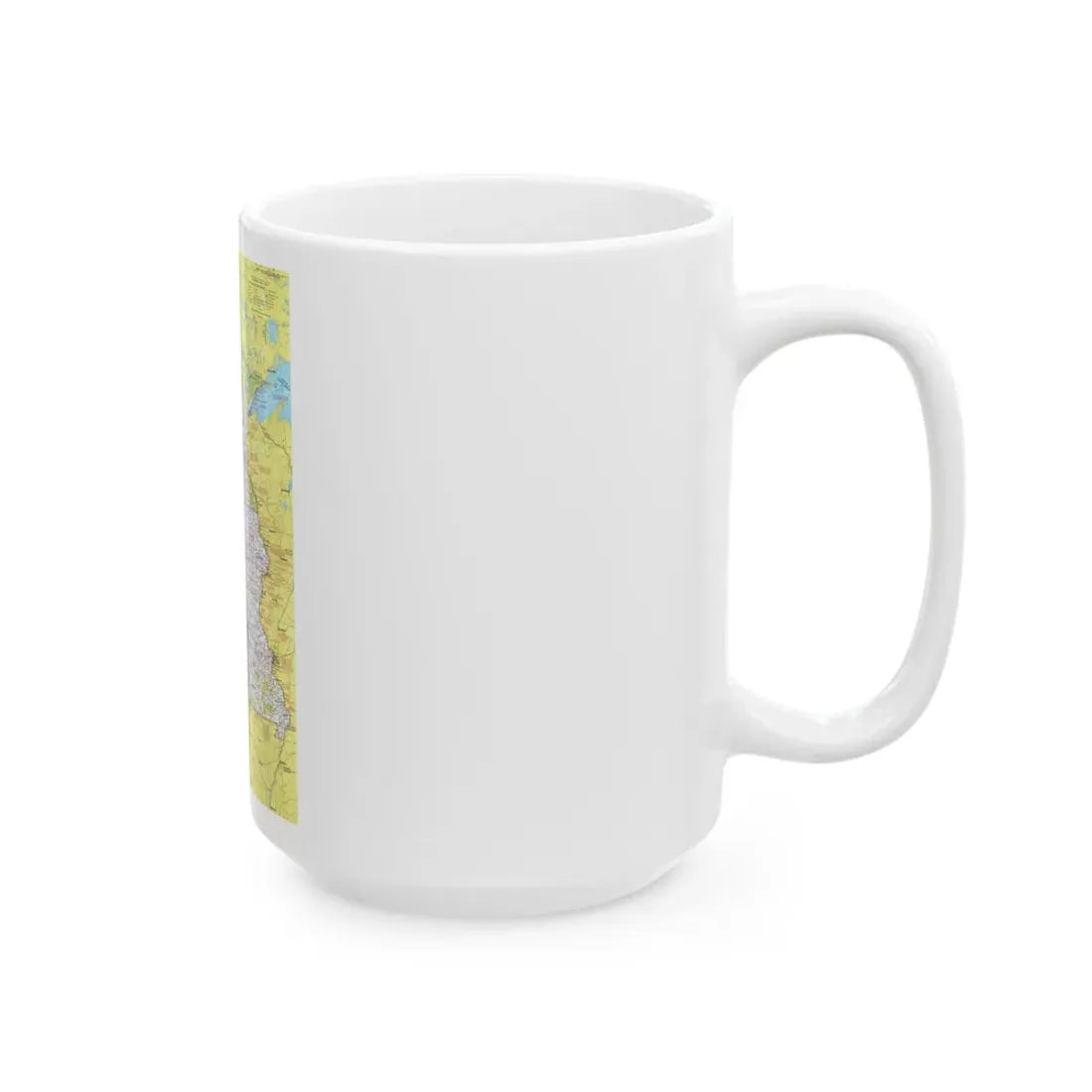 USA - North Central States 1 (1974) (Map) White Coffee Mug - Go Mug Yourself