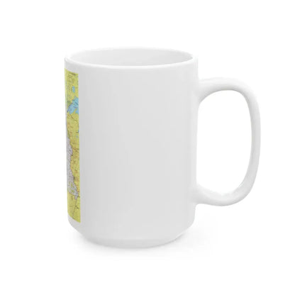 USA - North Central States 1 (1974) (Map) White Coffee Mug - Go Mug Yourself