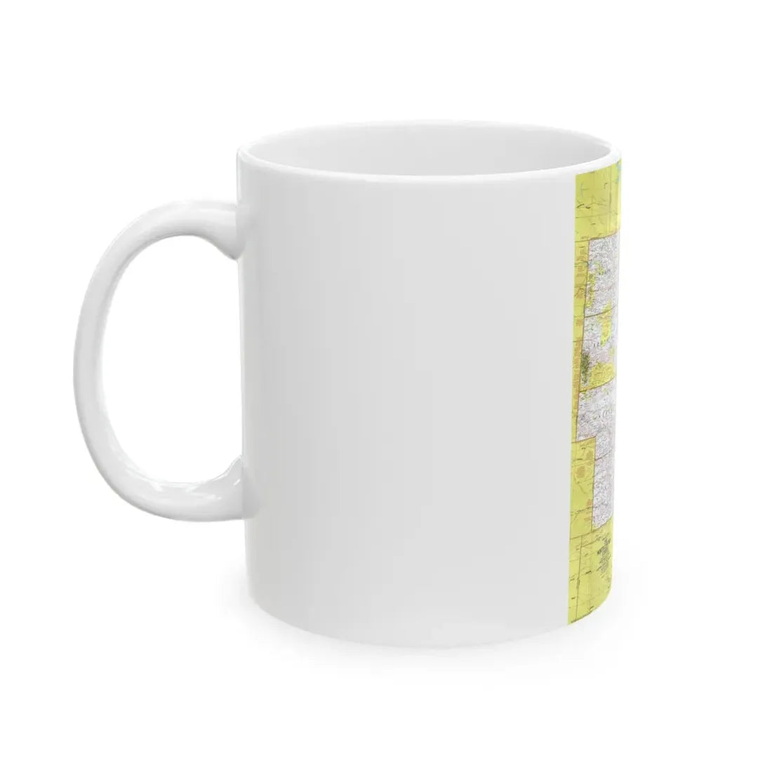 USA - North Central States 1 (1974) (Map) White Coffee Mug - Go Mug Yourself