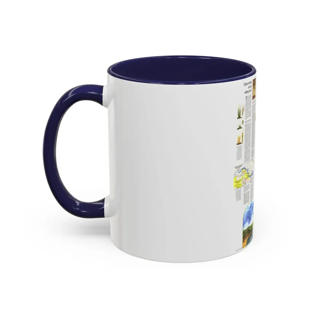 USA - North Central States 2 (1974) (Map) Accent Coffee Mug - Go Mug Yourself