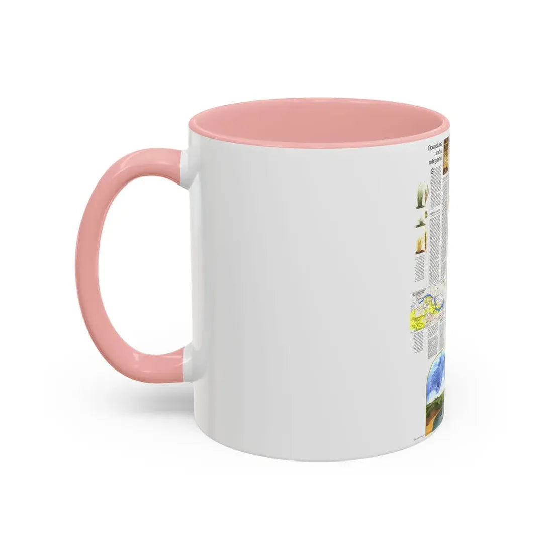 USA - North Central States 2 (1974) (Map) Accent Coffee Mug - Go Mug Yourself