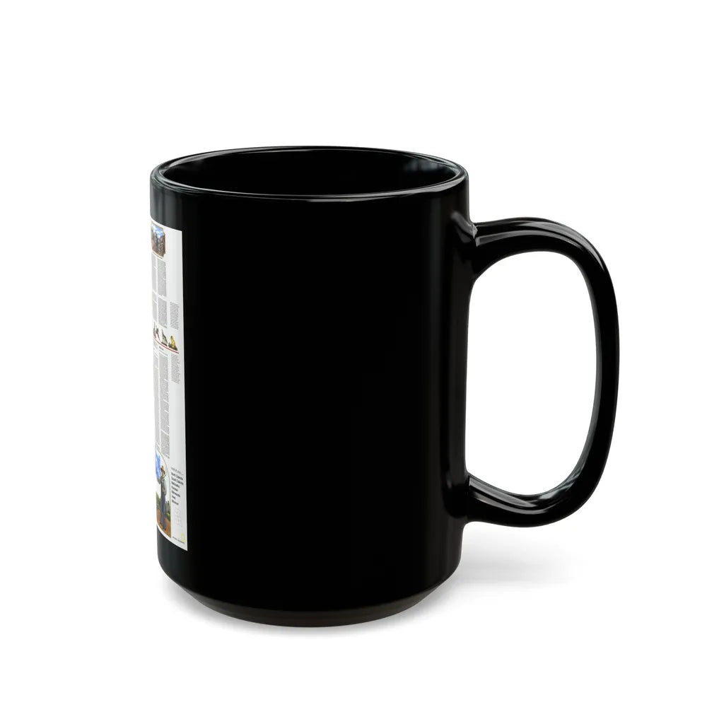 USA - North Central States 2 (1974) (Map) Black Coffee Mug-Go Mug Yourself