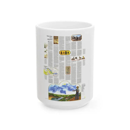 USA - North Central States 2 (1974) (Map) White Coffee Mug 15oz - Go Mug Yourself