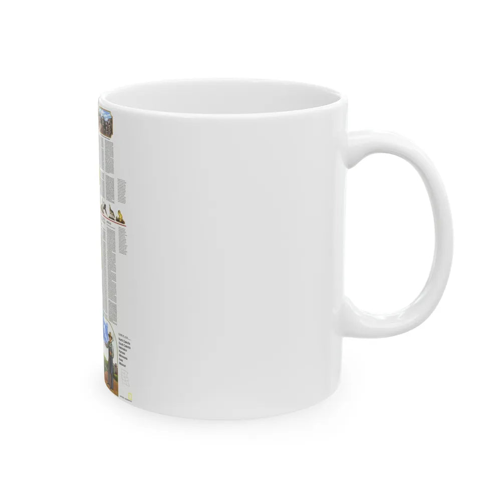 USA - North Central States 2 (1974) (Map) White Coffee Mug-Go Mug Yourself