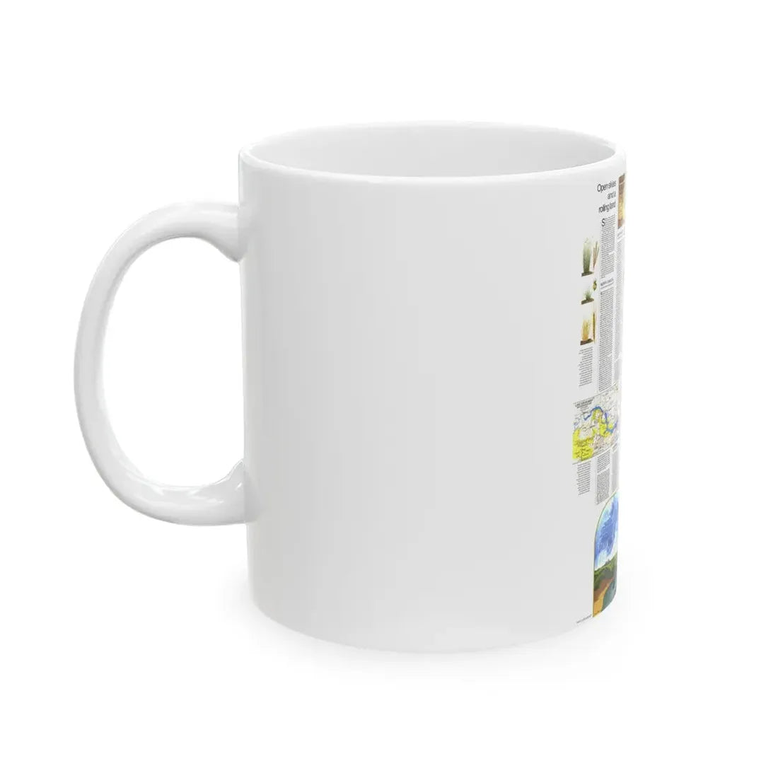 USA - North Central States 2 (1974) (Map) White Coffee Mug - Go Mug Yourself