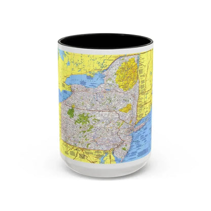USA - Northeast 1 (1978) (Map) Accent Coffee Mug 15oz Black - Go Mug Yourself