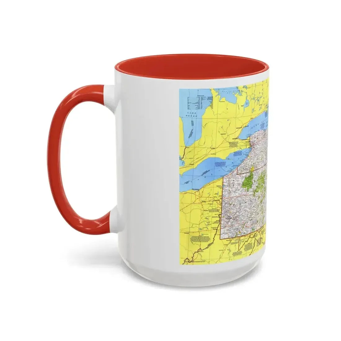 USA - Northeast 1 (1978) (Map) Accent Coffee Mug - Go Mug Yourself