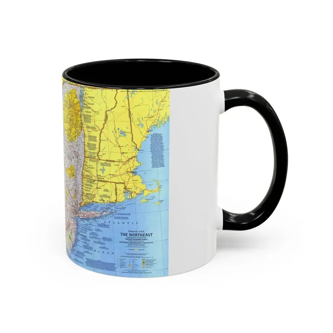 USA - Northeast 1 (1978) (Map) Accent Coffee Mug - Go Mug Yourself