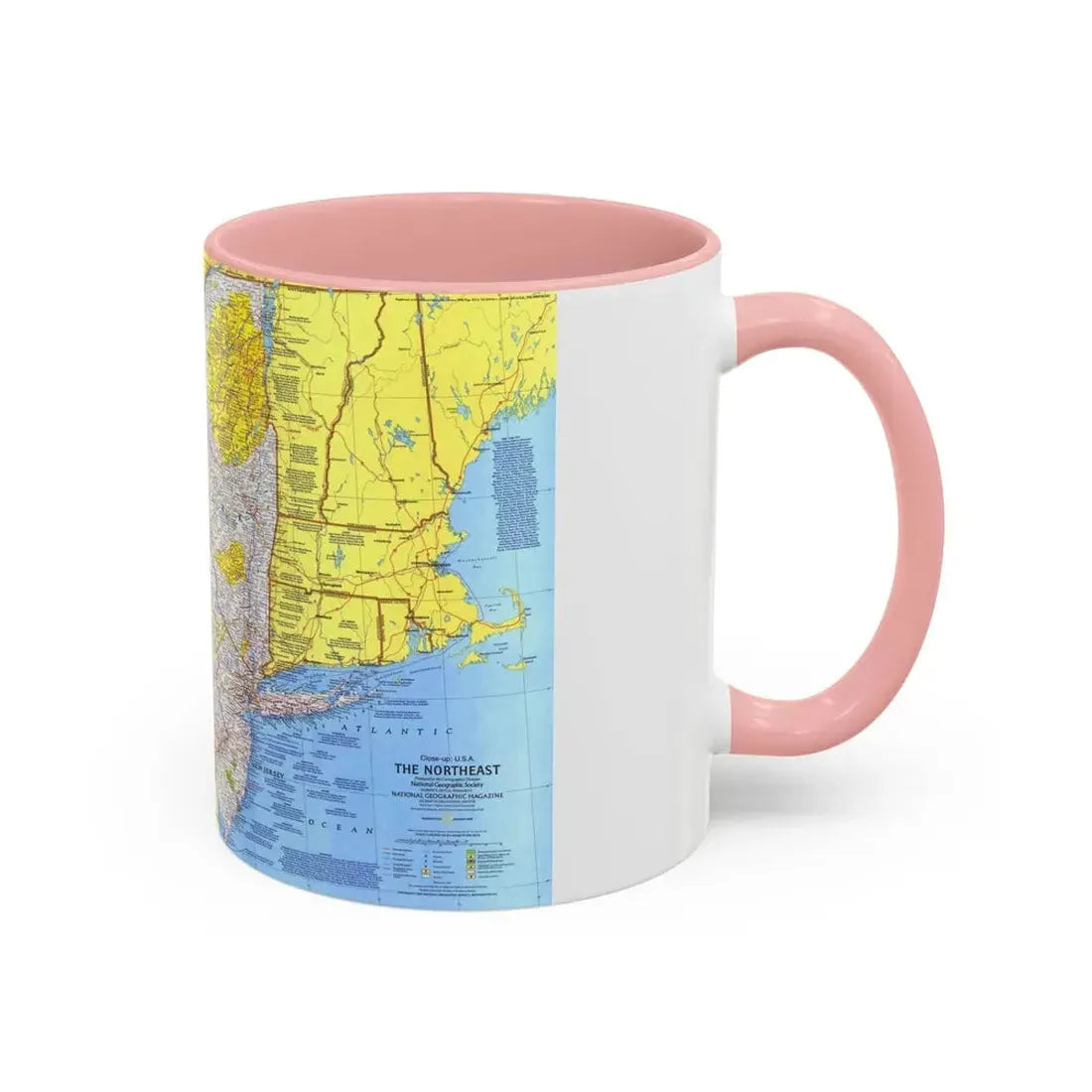 USA - Northeast 1 (1978) (Map) Accent Coffee Mug - Go Mug Yourself