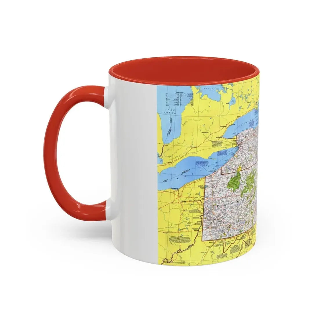 USA - Northeast 1 (1978) (Map) Accent Coffee Mug - Go Mug Yourself