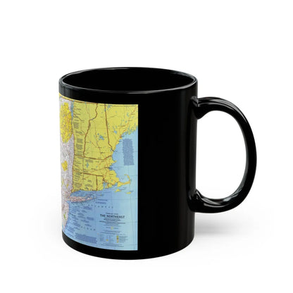 USA - Northeast 1 (1978) (Map) Black Coffee Mug-Go Mug Yourself