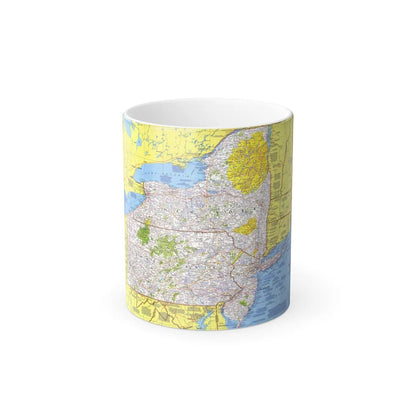 USA - Northeast 1 (1978) (Map) Color Changing Mug 11oz-11oz-Go Mug Yourself