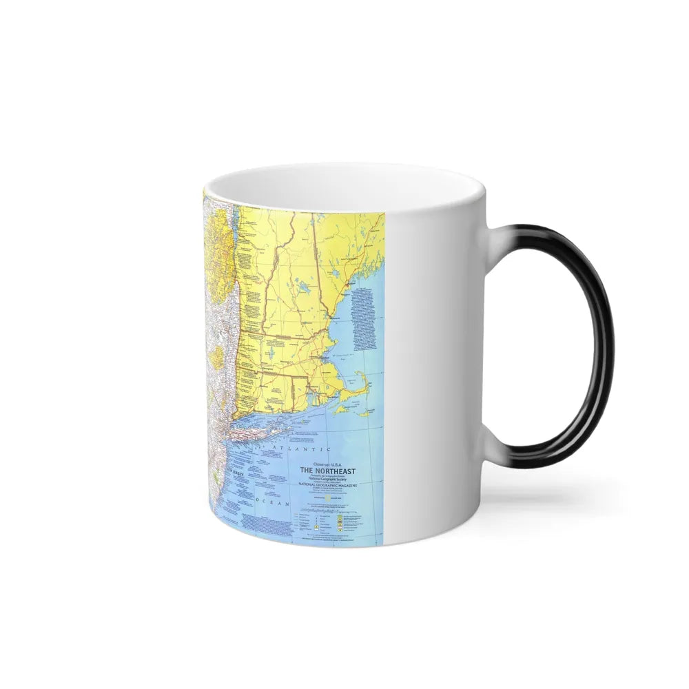 USA - Northeast 1 (1978) (Map) Color Changing Mug 11oz-Go Mug Yourself