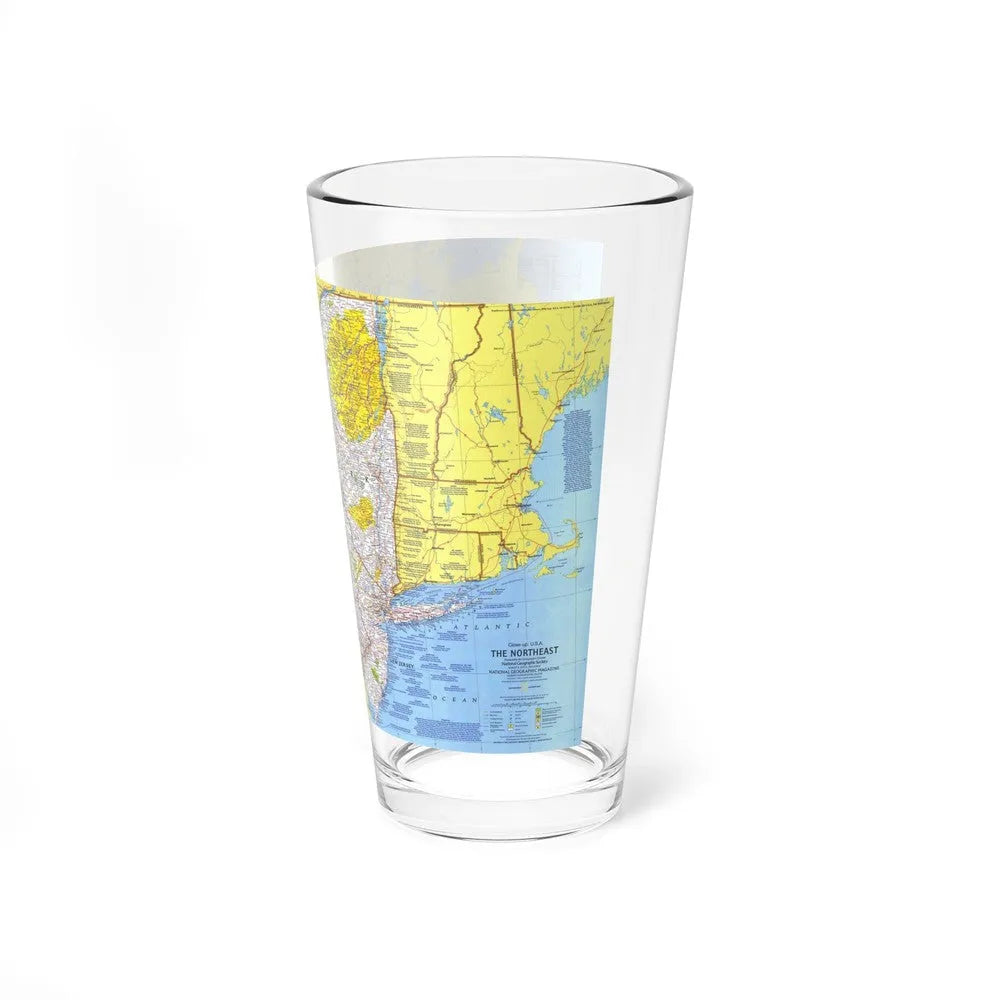 USA - Northeast 1 (1978) (Map) Pint Glass 16oz-Go Mug Yourself