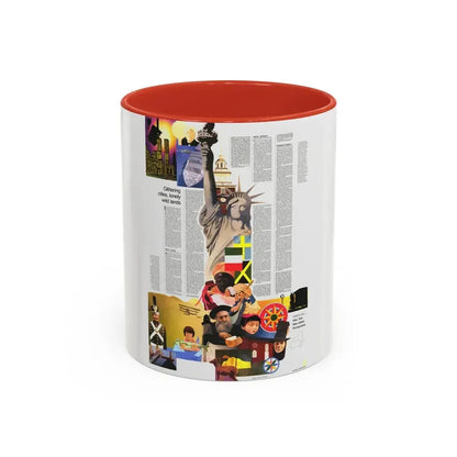 USA - Northeast 2 (1978) (Map) Accent Coffee Mug 11oz Red - Go Mug Yourself