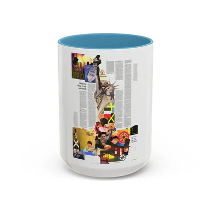 USA - Northeast 2 (1978) (Map) Accent Coffee Mug 15oz Light Blue - Go Mug Yourself