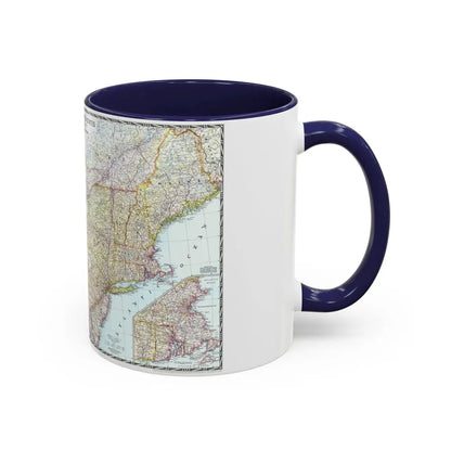 USA - Northeastern (1945) (Map) Accent Coffee Mug - Go Mug Yourself