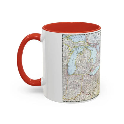 USA - Northeastern (1945) (Map) Accent Coffee Mug - Go Mug Yourself