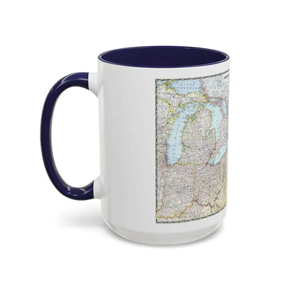 USA - Northeastern (1945) (Map) Accent Coffee Mug - Go Mug Yourself