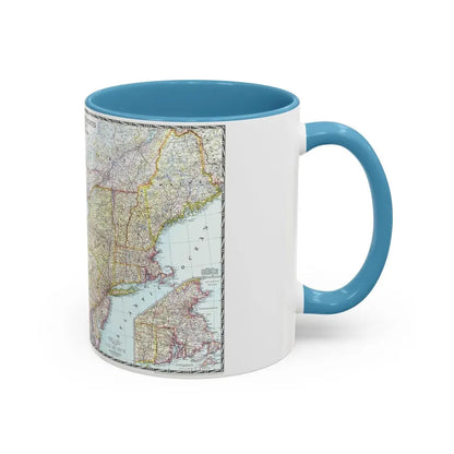 USA - Northeastern (1945) (Map) Accent Coffee Mug - Go Mug Yourself