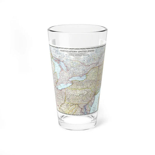 USA - Northeastern (1945) (Map) Pint Glass 16oz-16oz-Go Mug Yourself